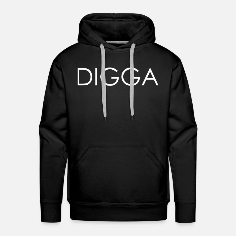 'DIGGA | Digga' Männer Premium Hoodie | Spreadshirt 7 'DIGGA | Digga' Männer Premium Hoodie | Spreadshirt – Bild 5