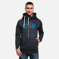 'Drum And Bass DNB' Unisex Schalkragen Hoodie | Spreadshirt