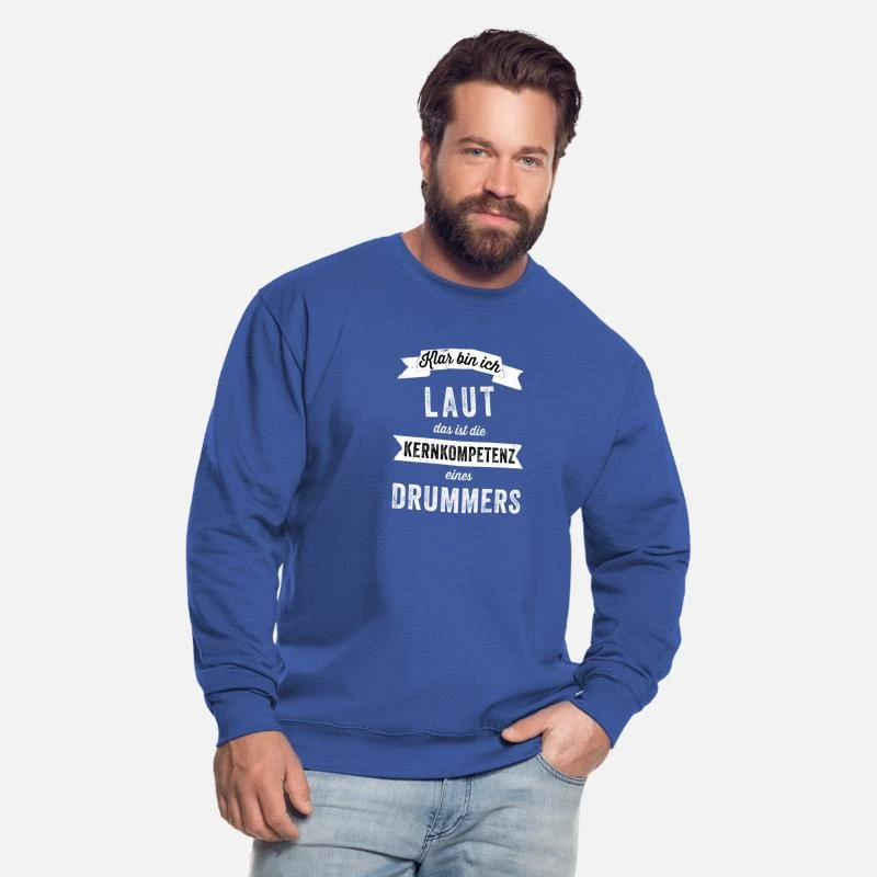 'Drummer Schlagzeuger Laut Lustiges Geschenk' Unisex Pullover | Spreadshirt 4 'Drummer Schlagzeuger Laut Lustiges Geschenk' Unisex Pullover | Spreadshirt – Bild 2