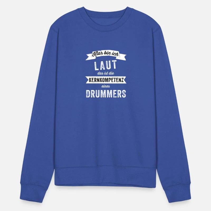 'Drummer Schlagzeuger Laut Lustiges Geschenk' Unisex Pullover | Spreadshirt 7 'Drummer Schlagzeuger Laut Lustiges Geschenk' Unisex Pullover | Spreadshirt – Bild 5