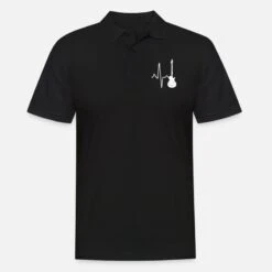 Gildan 'E Gitarre Herzschlag' Männer Poloshirt | Spreadshirt -Steman Clothing Shop e gitarre herzschlag maenner poloshirt 6