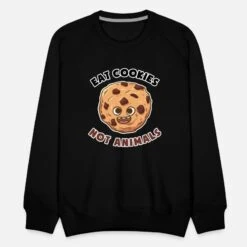 'Eat Cookies - Not Animals - Animal Rights' Männer Premium Pullover | Spreadshirt