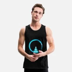 'Enso Zen Meditation Yoga Buddha Buddhismus Japan' Männer Premium Tanktop | Spreadshirt