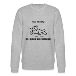 'Ente Schwimmen' Männer Bio Pullover | Spreadshirt -Steman Clothing Shop ente schwimmen maenner bio pullover 2