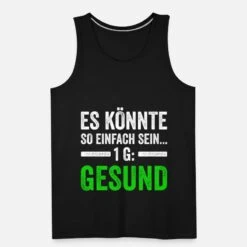 'Es Könnte So Einfach Sein | 1G Regel Gesund' Männer Premium Tanktop | Spreadshirt -Steman Clothing Shop es koennte so einfach sein 1g regel gesund maenner premium tanktop 4
