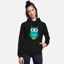 'Eule' Unisex Bio Hoodie | Spreadshirt -Steman Clothing Shop eule unisex bio hoodie 2