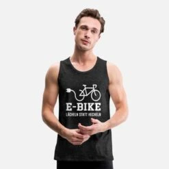 'Fahrrad E-bike Humor Lustiger Spruch' Männer Premium Tanktop | Spreadshirt