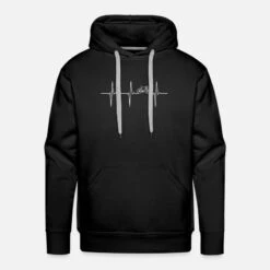 'Fahrrad EKG' Männer Premium Hoodie | Spreadshirt -Steman Clothing Shop fahrrad ekg maenner premium hoodie 4