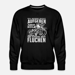 'Fahrrad Fluchen Aufgeben' Männer Premium Pullover | Spreadshirt -Steman Clothing Shop fahrrad fluchen aufgeben maenner premium pullover 2
