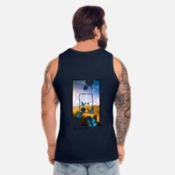 'Feel Free & Fly, Schmetterlinge, Sonnenuntergang' Männer Premium Tanktop | Spreadshirt -Steman Clothing Shop feel free fly schmetterlinge sonnenuntergang maenner premium tanktop 3