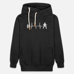 'Feuerwehrmann Feuerwehr Herzschlag' Unisex Schalkragen Hoodie | Spreadshirt -Steman Clothing Shop feuerwehrmann feuerwehr herzschlag unisex schalkragen hoodie 4