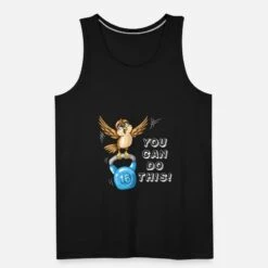 'Fitness Motivation Spruch Spatz Mit Kugelhantel' Männer Premium Tanktop | Spreadshirt -Steman Clothing Shop fitness motivation spruch spatz mit kugelhantel maenner premium tanktop 4