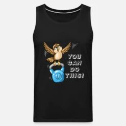 'Fitness Motivation Spruch Spatz Mit Kugelhantel' Männer Premium Tanktop | Spreadshirt -Steman Clothing Shop fitness motivation spruch spatz mit kugelhantel maenner premium tanktop 6
