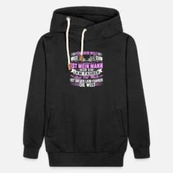 'Frau LKW-Fahrer Trucker Fernfahrer Welt' Unisex Schalkragen Hoodie | Spreadshirt -Steman Clothing Shop frau lkw fahrer trucker fernfahrer welt unisex schalkragen hoodie 4
