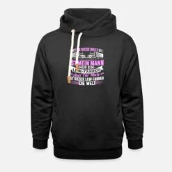 'Frau LKW-Fahrer Trucker Fernfahrer Welt' Unisex Schalkragen Hoodie | Spreadshirt -Steman Clothing Shop frau lkw fahrer trucker fernfahrer welt unisex schalkragen hoodie 6