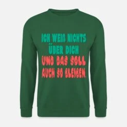 'FRECHE FLIRT SPRÜCHE - SELBSTBEWUSSTSEIN - FLIRTEN' Unisex Pullover | Spreadshirt 15 'FRECHE FLIRT SPRÜCHE - SELBSTBEWUSSTSEIN - FLIRTEN' Unisex Pullover | Spreadshirt -Steman Clothing Shop freche flirt sprueche selbstbewusstsein flirten unisex pullover 6