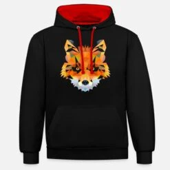 'Fuchs' Unisex Hoodie Zweifarbig | Spreadshirt -Steman Clothing Shop fuchs unisex hoodie zweifarbig 8