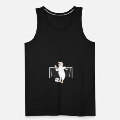 'Fußball Lama' Männer Premium Tanktop | Spreadshirt -Steman Clothing Shop fussball lama maenner premium tanktop 4