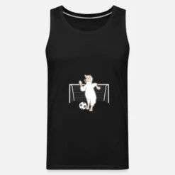 'Fußball Lama' Männer Premium Tanktop | Spreadshirt -Steman Clothing Shop fussball lama maenner premium tanktop 6