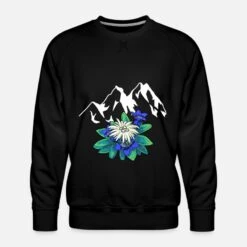 'Gebirge Berge Tirol Edelweiß Enzian Natur Wandern' Männer Premium Pullover | Spreadshirt -Steman Clothing Shop gebirge berge tirol edelweiss enzian natur wandern maenner premium pullover 2