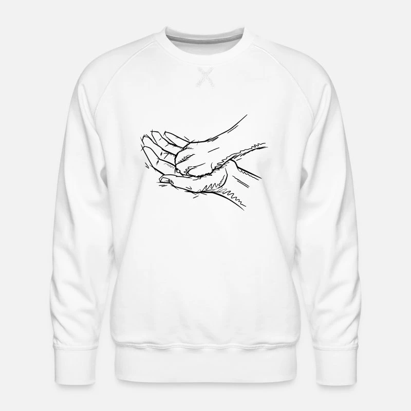 'Gib Pfote' Männer Premium Pullover | Spreadshirt 5 'Gib Pfote' Männer Premium Pullover | Spreadshirt – Bild 3