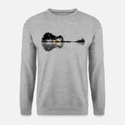 'Gitarre Natur See Schatten Design' Unisex Pullover | Spreadshirt -Steman Clothing Shop gitarre natur see schatten design unisex pullover 6