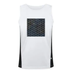 James & Nicholson 'Gold Geo Tie Dye Muster' Funktionelles Kontrast-Tank Top Für Männer| Spreadshirt