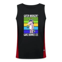 James & Nicholson 'Guten Morgen Ganz Dünnes Eis' Funktionelles Kontrast-Tank Top Für Männer| Spreadshirt
