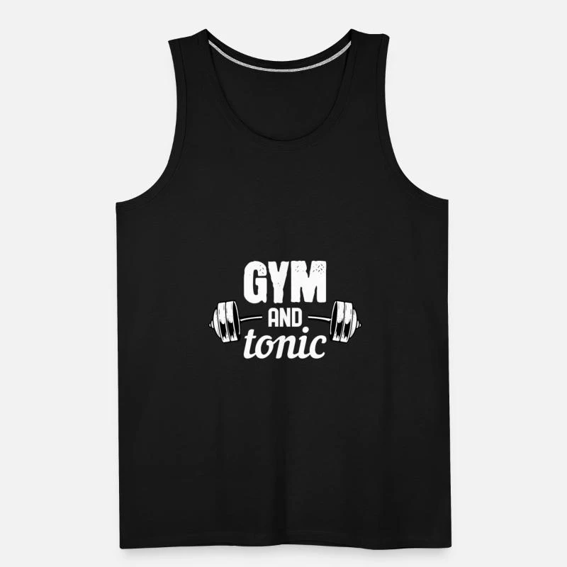'Gym And Tonic - For Gym & Fitness' Männer Premium Tanktop | Spreadshirt 7 'Gym And Tonic - For Gym & Fitness' Männer Premium Tanktop | Spreadshirt – Bild 5