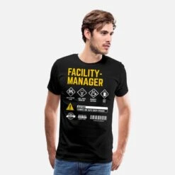 'Hausmeister Sicherheitshinweise Facility Manager' Männer Premium T-Shirt | Spreadshirt