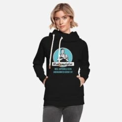 'Hausmeister Superheld' Unisex Schalkragen Hoodie | Spreadshirt -Steman Clothing Shop hausmeister superheld unisex schalkragen hoodie 2