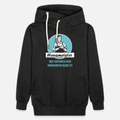 'Hausmeister Superheld' Unisex Schalkragen Hoodie | Spreadshirt -Steman Clothing Shop hausmeister superheld unisex schalkragen hoodie 4