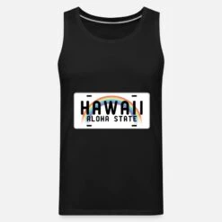 'Hawaii Aloha State' Männer Premium Tanktop | Spreadshirt -Steman Clothing Shop hawaii aloha state maenner premium tanktop 6