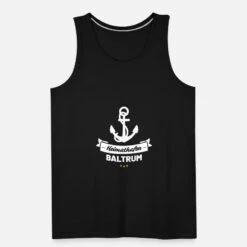 'Heimathafen Baltrum' Männer Premium Tanktop | Spreadshirt -Steman Clothing Shop heimathafen baltrum maenner premium tanktop 4