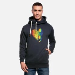 'Herz-Semikolon - Suizid-Bewusstseinsprävention -' Unisex Schalkragen Hoodie | Spreadshirt