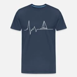 'herzschlag Segelboot' Männer Premium Bio T-Shirt | Spreadshirt -Steman Clothing Shop herzschlag segelboot maenner premium bio t shirt 6