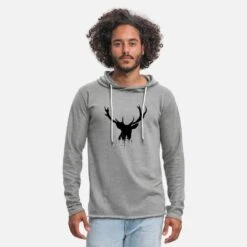 'hirsch Geweih Deer Forest Symbol Portrait Wald' Unisex Kapuzen-Sweatshirt | Spreadshirt
