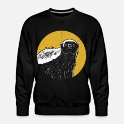 'Honigdachs Giftresistent' Männer Premium Pullover | Spreadshirt -Steman Clothing Shop honigdachs giftresistent maenner premium pullover 2