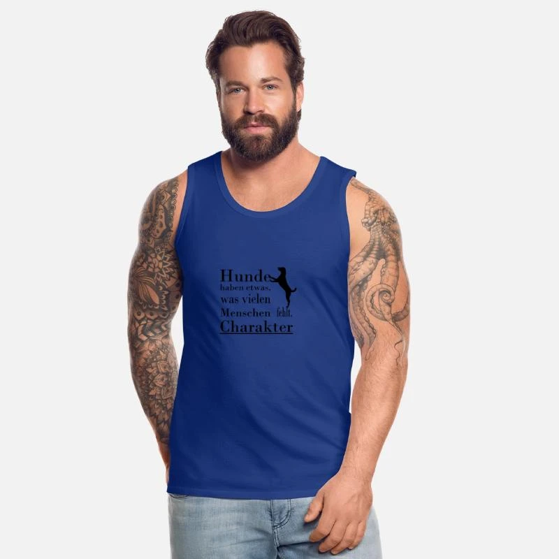 'Hund Sprüche' Männer Premium Tanktop | Spreadshirt 4 'Hund Sprüche' Männer Premium Tanktop | Spreadshirt – Bild 2