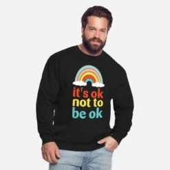 'It's Ok Not To Be Ok For Mental Health Awareness' Unisex Pullover | Spreadshirt -Steman Clothing Shop its ok not to be ok for mental health awareness unisex pullover 1