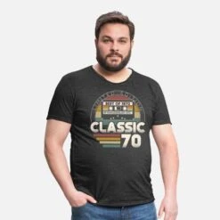 'Jahrgang 1970 Retro Vintage Geburtstag' Männer Vintage T-Shirt | Spreadshirt -Steman Clothing Shop jahrgang 1970 retro vintage geburtstag maenner vintage t shirt 2