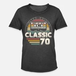 'Jahrgang 1970 Retro Vintage Geburtstag' Männer Vintage T-Shirt | Spreadshirt -Steman Clothing Shop jahrgang 1970 retro vintage geburtstag maenner vintage t shirt 6