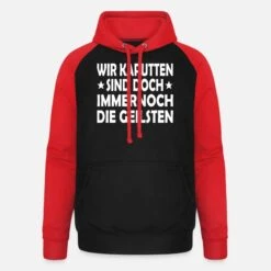'Kaputten Geilsten Lustig Witzig Ironie Sarkasumus' Unisex Baseball Hoodie | Spreadshirt -Steman Clothing Shop kaputten geilsten lustig witzig ironie sarkasumus unisex baseball hoodie 8