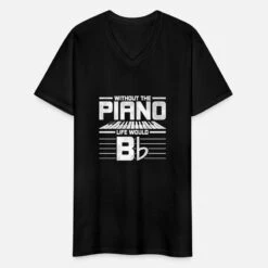 Gildan 'Klavier Leben' Männer-T-Shirt Mit V-Ausschnitt | Spreadshirt -Steman Clothing Shop klavier leben maenner t shirt mit v ausschnitt 2
