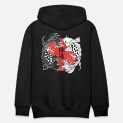 'Koi Yin Und Yang' Männer Premium Hoodie | Spreadshirt -Steman Clothing Shop koi yin und yang maenner premium hoodie 3