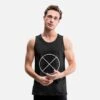 'Kreis Mit Kreuz Vektor Weiß' Männer Premium Tanktop | Spreadshirt -Steman Clothing Shop kreis mit kreuz vektor weiss maenner premium tanktop