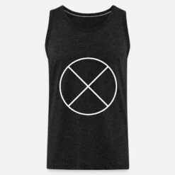'Kreis Mit Kreuz Vektor Weiß' Männer Premium Tanktop | Spreadshirt -Steman Clothing Shop kreis mit kreuz vektor weiss maenner premium tanktop 6