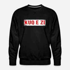 'KUQ E ZI Albanien Albania Balkan Geschenk' Männer Premium Pullover | Spreadshirt -Steman Clothing Shop kuq e zi albanien albania balkan geschenk maenner premium pullover 2