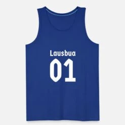 'Lausbua 01 02 Bayerisch Bayern Dialekt Bayer Junge' Männer Premium Tanktop | Spreadshirt -Steman Clothing Shop lausbua 01 02 bayerisch bayern dialekt bayer junge maenner premium tanktop 4