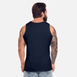 'Leg Dich Niemals Mit Einem LKW-Fahrer An' Männer Premium Tanktop | Spreadshirt -Steman Clothing Shop leg dich niemals mit einem lkw fahrer an maenner premium tanktop 3